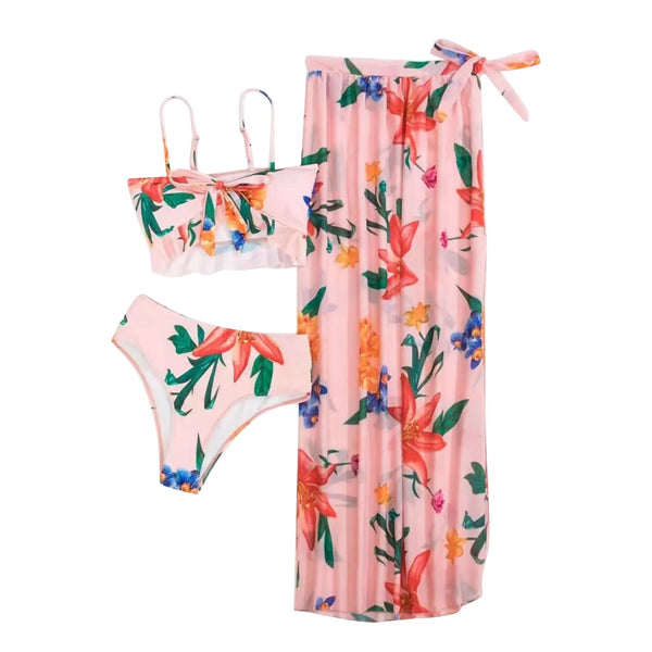 Bloom Riviera Three-Piece Bikini Set