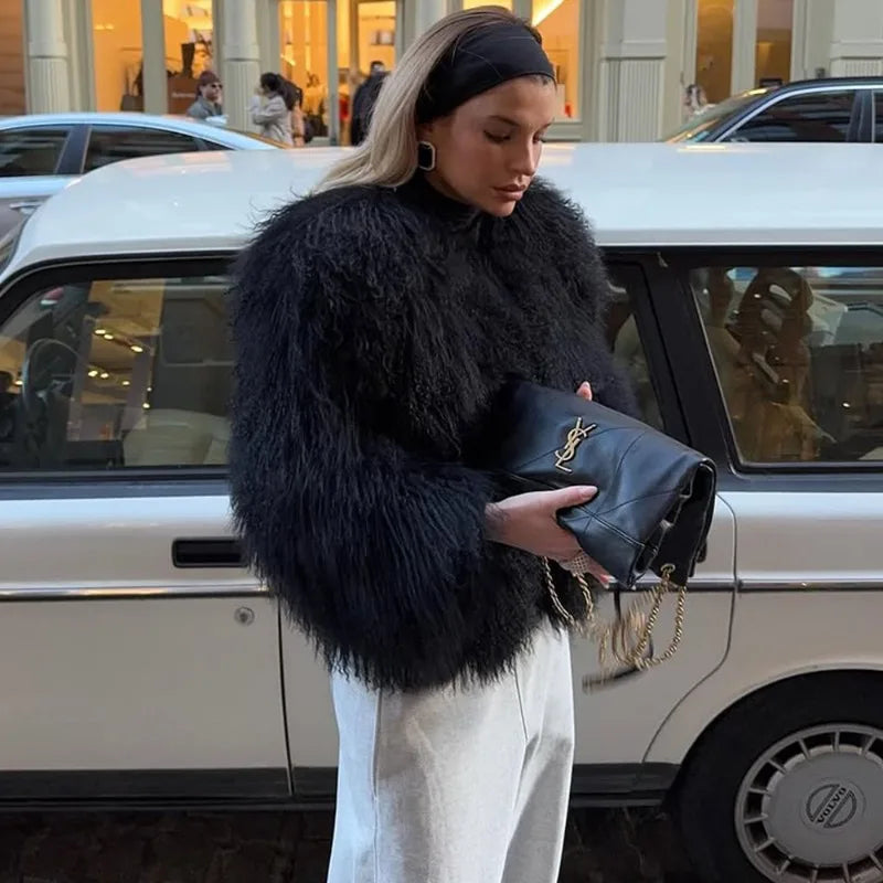 Midnight Heir | Faux Fur Coat | Luke Parry Collective