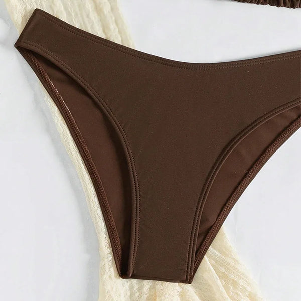 Ivory Phantom Four-Piece Coverup Bikini Set