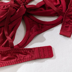 Velour Bind™ Open-Bra Lingerie Set